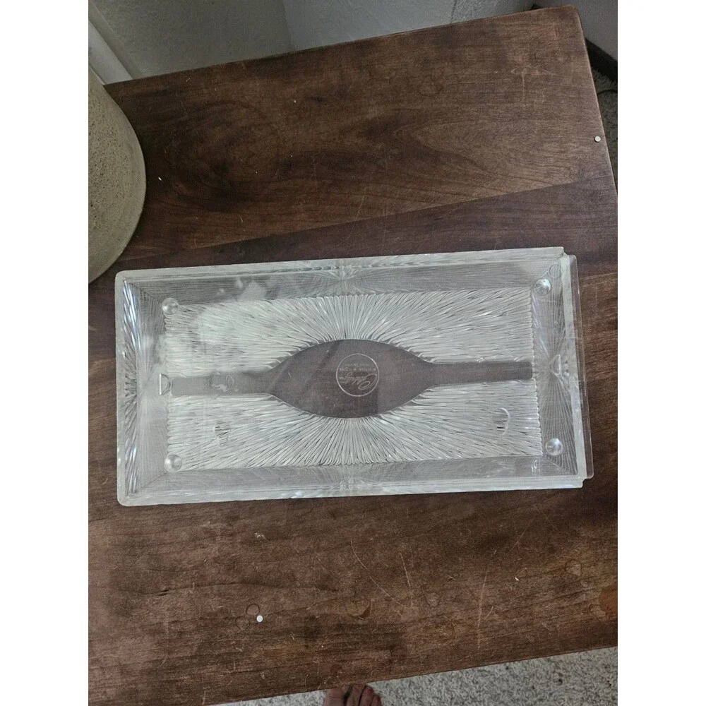 Lucite Tissue Box By Celebrity Clear Starburst Lucite Tissue Holder Retro
